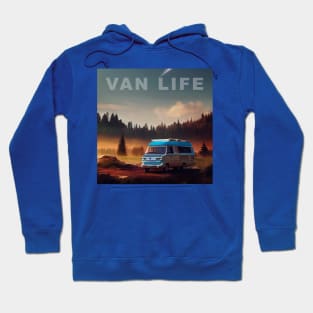 Van Life Camper RV Outdoors in Nature Hoodie